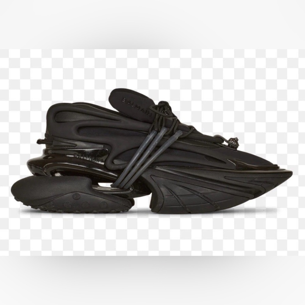 Balmain Black Avant-Garde Sneakers - Picture 2 of 10
